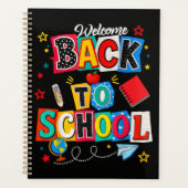 Welkom terug op school Leraar Gelukkige Eerste Dag Planner (Voorkant)