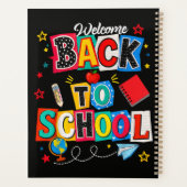 Welkom terug op school Leraar Gelukkige Eerste Dag Planner (Achterkant)