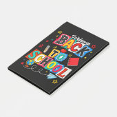 Welkom terug op school Leraar Gelukkige Eerste Dag Post-it® Notes (Schuin)