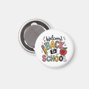 Welkom terug op school leraar leerling eerste dag magneet