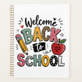 Welkom terug op school leraar leerling eerste dag planner (Voorkant)