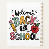 Welkom terug op school leraar leerling eerste dag planner (Achterkant)