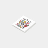 Welkom terug op school leraar leerling eerste dag post-it® notes (Schuin)