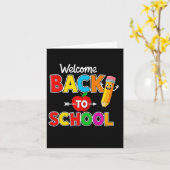 Welkom terug op school leraren studenten eerste da kaart (Gele Bloem)
