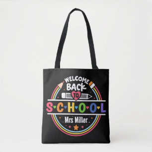 Welkom terug op school – Leuke en kleurrijke klas Tote Bag