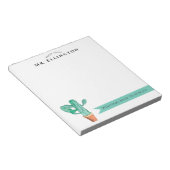 Welkom terug op school met Cactus Custom Notitieblok (Schuin)