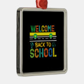 Welkom terug op school metalen ornament (Rechts)