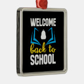 Welkom terug op school metalen ornament (Rechts)