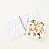Welkom terug op school Mooie Notitieboek (Binnen)