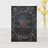 Welkom terug op school – Nieuw schooljaar Kaart (Gele Bloem)
