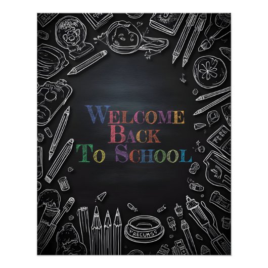 Welkom terug op school – Nieuw schooljaar Perfect Poster (Voorkant)