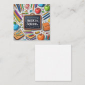 Welkom terug op school! notitiekaartje (Voorkant / Achterkant)