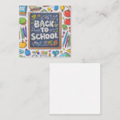 Welkom terug op school! notitiekaartje (Voorkant / Achterkant)