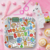 Welkom terug op school papieren bordje (Feest)