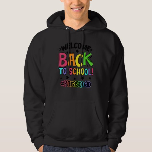 Welkom terug op school Paraprofessional Squad Stud Hoodie (Voorkant)