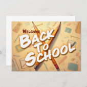 Welkom terug op school – Pencil Art Design (Voorkant / Achterkant)
