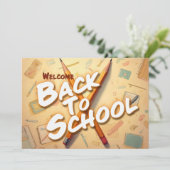 Welkom terug op school – Pencil Art Design (Staand voorkant)