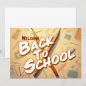 Welkom terug op school – Pencil Art Design (Voorkant / Achterkant)