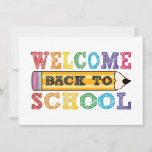 Welkom terug op school – Pencil Illustration (Voorkant)