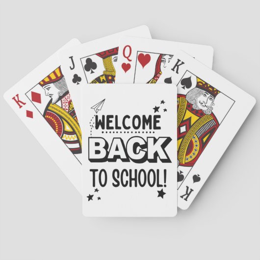 Welkom terug op school! pokerkaarten (Achterkant)