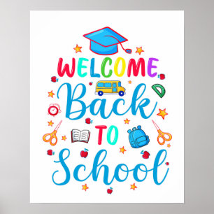 Welkom terug op school poster