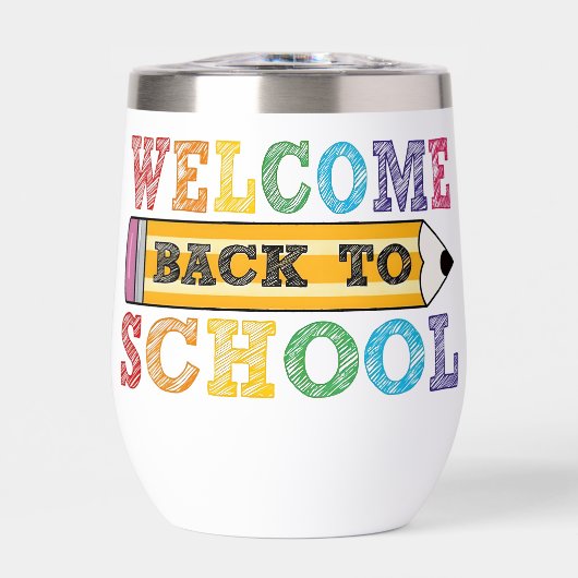 Welkom terug op school – Potlood Illustratie (Voorkant)