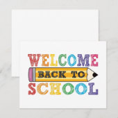 Welkom terug op school – Potlood Illustratie (Voorkant / Achterkant)