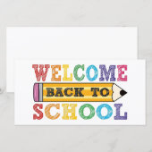 Welkom terug op school – Potlood Illustratie (Voorkant / Achterkant)
