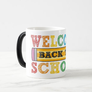 Welkom terug op school – Potlood Illustratie Magische Mok