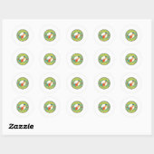 Welkom terug op school ronde sticker (Vel)