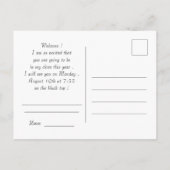 Welkom terug op school roze chevron uil briefkaart (Achterkant)