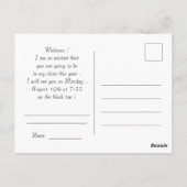 Welkom terug op school roze chevron uil briefkaart (Achterkant)