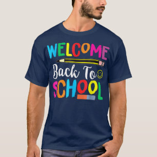 Welkom terug op school, schoolplein t-shirt