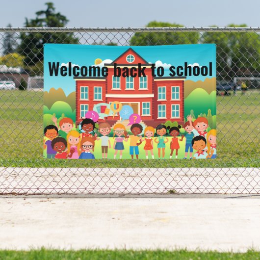 Welkom terug op school spandoek (Insitu)