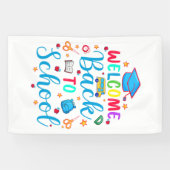 Welkom terug op school spandoek (Horizontaal)