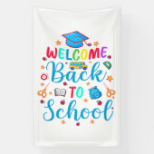 Welkom terug op school spandoek (Verticaal)