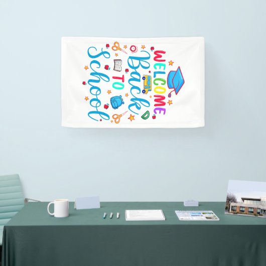 Welkom terug op school spandoek (Beurs)