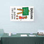 Welkom terug op school spandoek (Beurs)