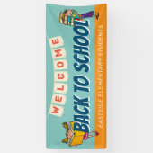 Welkom terug op school spandoek (Verticaal)