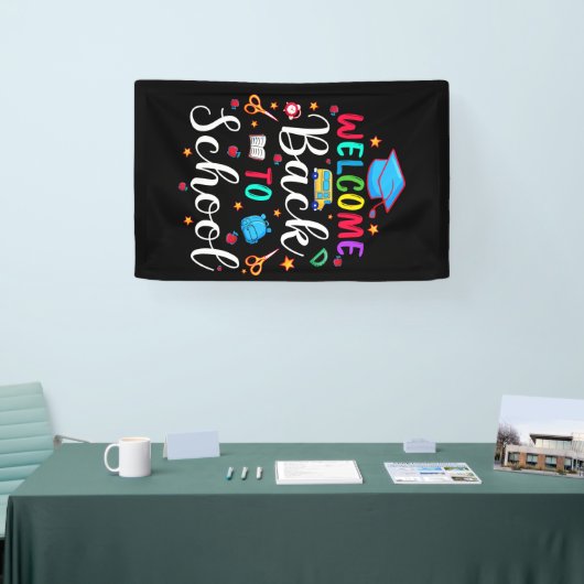 Welkom terug op school spandoek (Beurs)