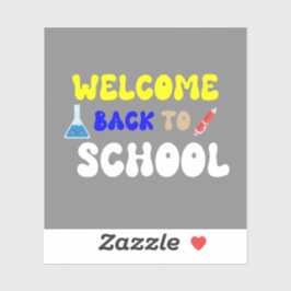 Welkom terug op school sticker