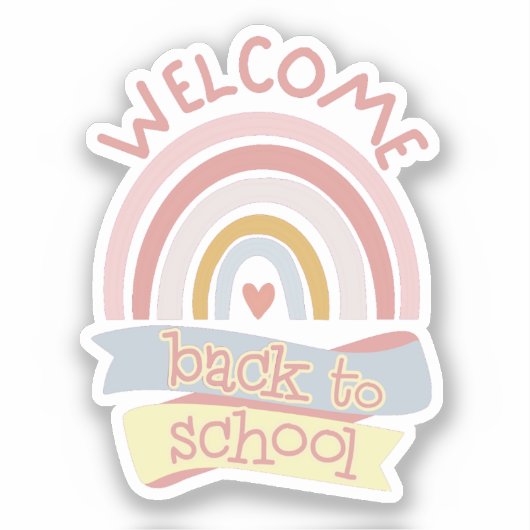 Welkom terug op school sticker (Voorkant)