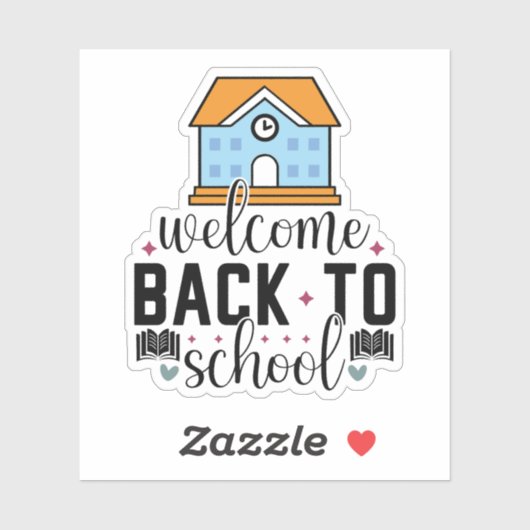 Welkom terug op school sticker (Vel)