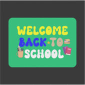 Welkom terug op school sticker (Voorkant)