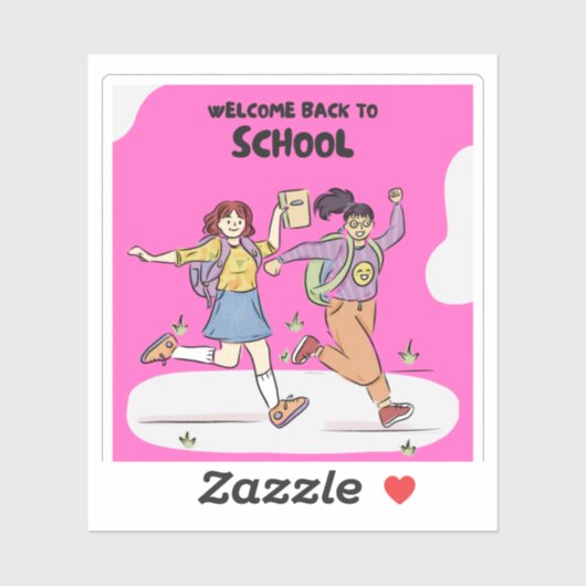 Welkom terug op school Stickers (Vel)