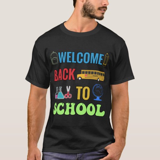 Welkom terug op school t-shirt (Voorkant)