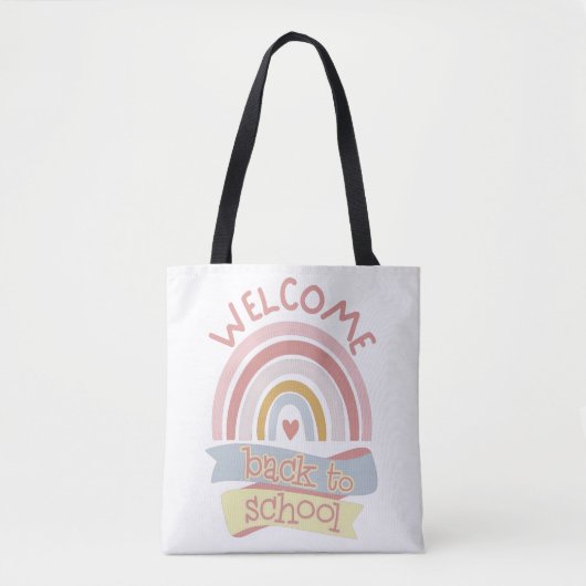 Welkom terug op school tote bag (Voorkant)