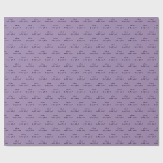 Welkom terug op school! - Trendy Solid Violet Cadeaupapier (Vlak)