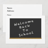 Welkom terug op school uitnodigingen (Voorkant / Achterkant)