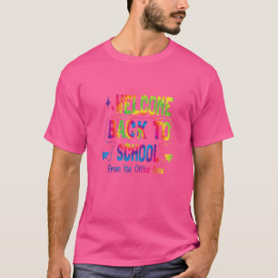 Welkom terug op school van het Kantoor Stropdas Dy T-shirt